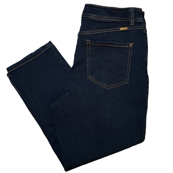 INC International Concepts Curvy Fit Skinny Leg Cropped Denim Jean Size 12 - Picture 10 of 10
